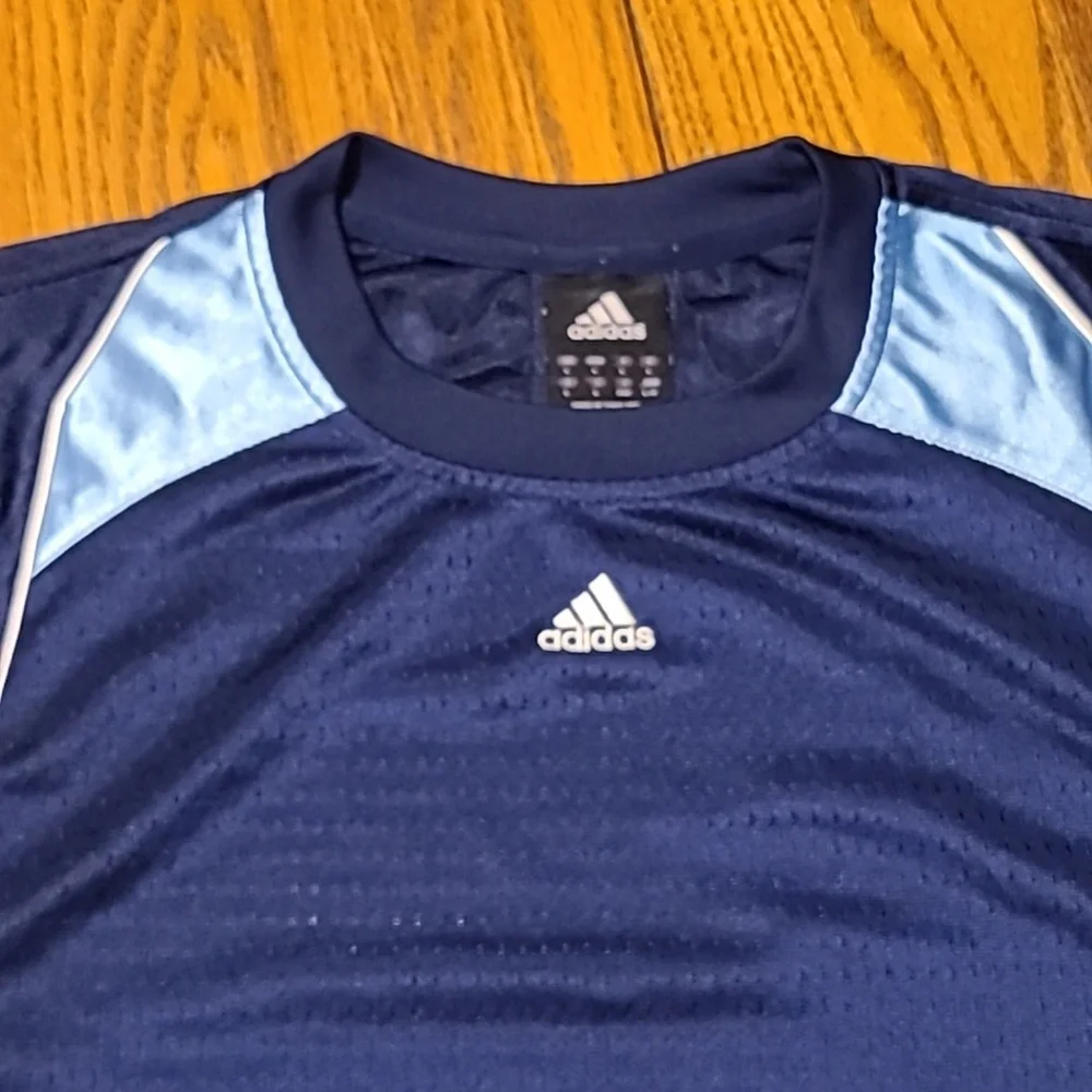 Adidas Navy Blue Sleeveless Athletic Shirt - Men's Large